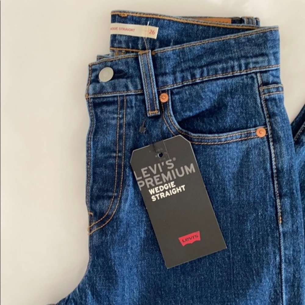 Levis Wedgie Straight jeans dark indigo